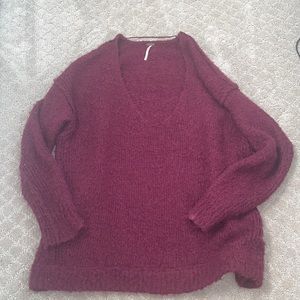 FREE PEOPLE FUZZY OVERSIZED SWEATER